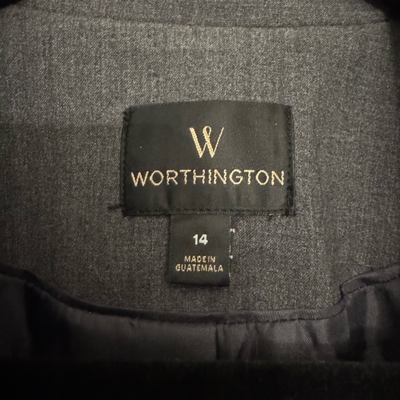 Admiral Gray Worthingtn Women’s Single Button Blazer - Picture 2 of 4